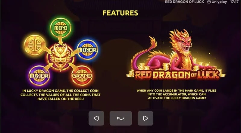 Red Dragon of Luck – Jackpoty Mini, Minor, Major a Grand